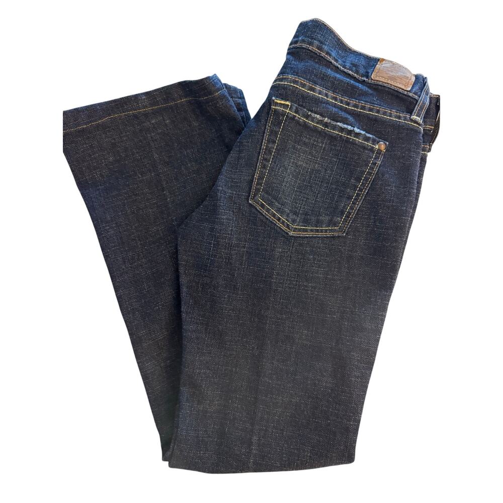 Old Navy Y2K Ultra Low Rise Bootcut Jeans Women’s 2 Short Dark Wash Stretch